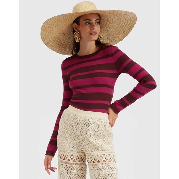 La DoubleJ Cotton Cashmere Crew Top - Picture 1 of 12